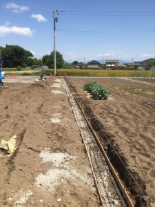 鉄筋を設置しました