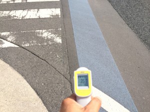 路面はこの後も温度上昇し続けます