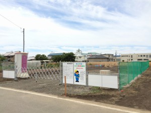 仮設工事で、現場が引き締まります