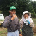 畑でも水素水ですね　 in深谷