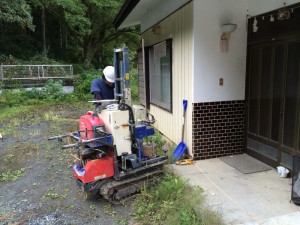 まずは、道路に近い地点から