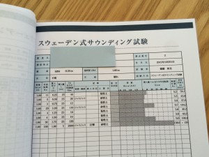 調査試験の結果です。このような表が３ポイントそれぞれに作成されます