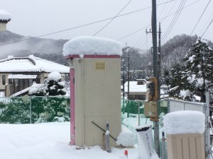 午前中降り積もった雪 40センチ超