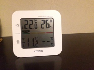 外気は氷点下11℃ 深夜2時から朝方まで ずっとこんな温度