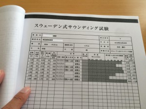 調査試験の結果です。このような表が調査した５ヶ所、それぞれに作成されます