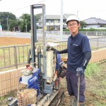 地盤調査 in 本庄早稲田