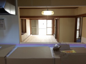 お部屋がとっても広く感じます。開放的で、料理が楽しくなりそう！