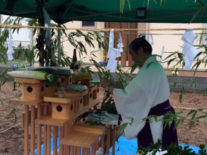 本日　寄居の家の地鎮祭！