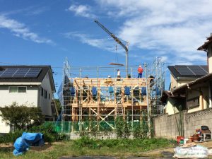 お家が建っている様子が、良く分かります。もう少しですね