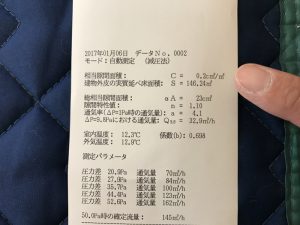 測定結果「C値＝０．２」