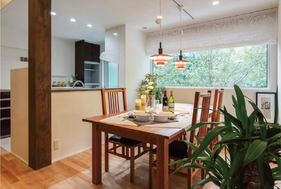 屋内自然素材の写真