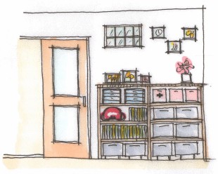 しまう場所が決まっています 片付けやすいから綺麗になるね